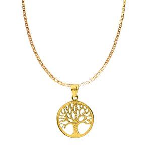 Gold Tree of Life Minimalist Necklace